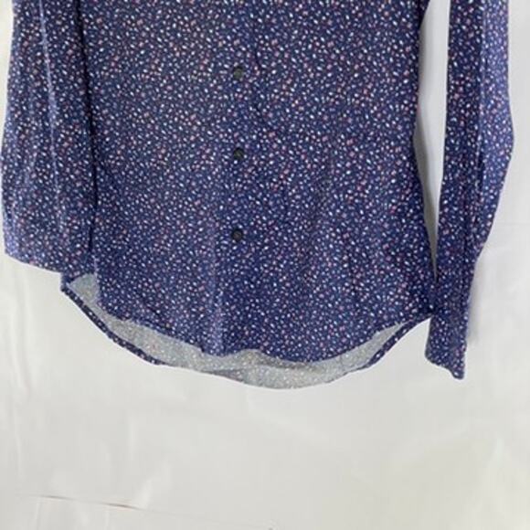 BANANA REPUBLIC Men's Blue Daisy Floral Soft Wash Slim-Fit Button-Up Shirt SZ M - Picture 8 of 13